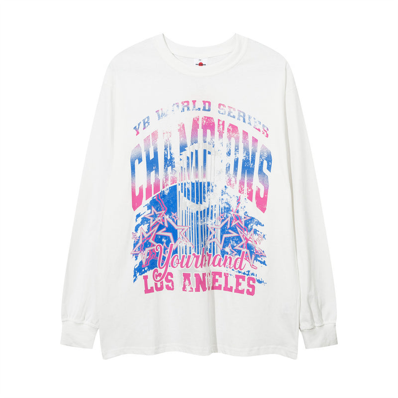 Men Long Sleeve T-Shirt Personalized Printed Hip Hop