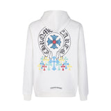 CHH Chrome Heart Hoodie Big Horseshoe Colored Cross Sanskrit Letter Sweater
