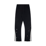 Gallery Dept Sweatpants Hand-painted splashed ink letter patch splicing casual trousers