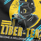 Helldivers Liber Tea Video Game T Shirt Men Pure Cotton Tee