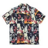 GUILTYPARTIES TIGER Shirts Joint Japanese Basquiat Graffiti Short Sleeve Flower Shirt