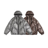 Unisex Coat Loose Hooded Cotton-Padded Coat Winter