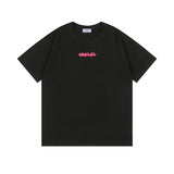 Off White T Shirts OW Dragon Bee Pattern Crew Neck Pullover Short Sleeve
