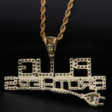 Jewelry Hip Hop Letter Entry Pendant Copper Inlaid Zircon 14K Gold Plated Pendant Alphabet Pieces Royalty