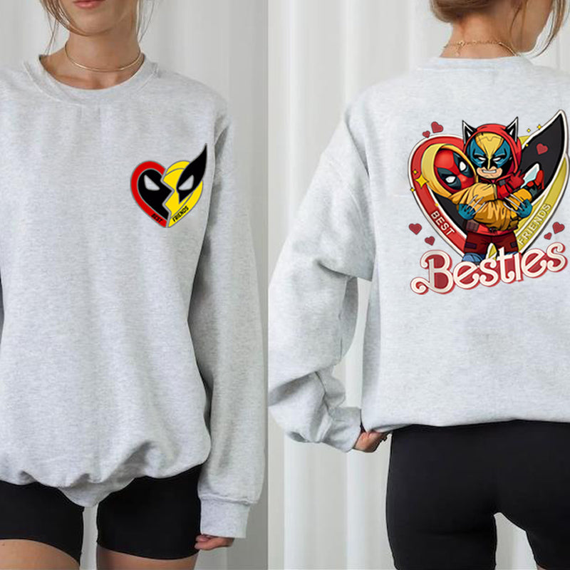 Funny Dead Pool and Wolverine Besties Sweatshirt