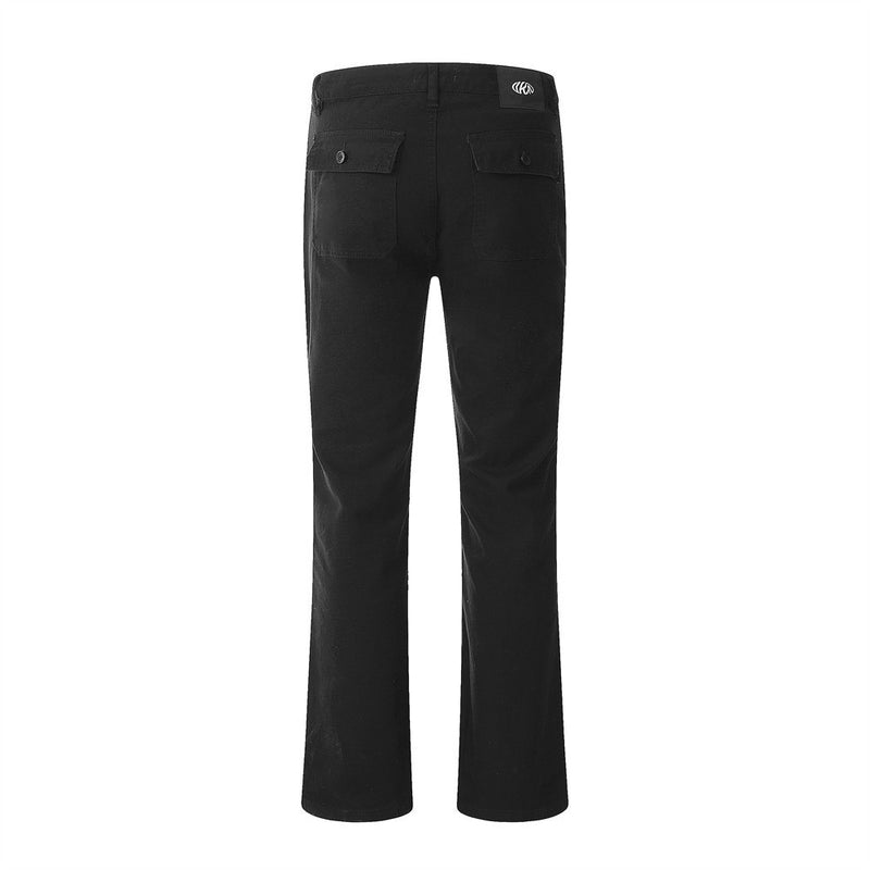 Men Jeans Zipper Pocket Loose Casual