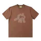Men T-shirt Fun Printing Idle Style All-Match