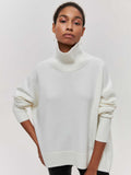 Women Work Business Casual Sweats Loose Turtleneck Sweater