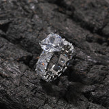 Rings ins Wind Heart Ring Gold Copper Zircon Spectrum St. Valentine's