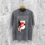 Purple Brand Distressed T Shirts Short Sleeve