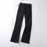 Women Jeans Stretch Split Bell-Bottom Pants
