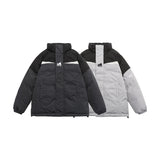 Unisex Coat Loose Thick Stand-up Collar Cotton-Padded Coat Coat