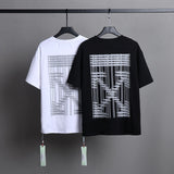 Ow T Shirts Tassel Reflective Arrow for Men and Women