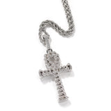 Jewelry Hip Hop Vintage Anhe Cross Pendant Copper Zircon Crosses Spectrum St. Valentine's