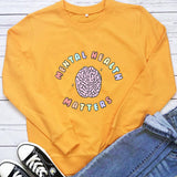 Mental Health Matters Cotton Women Sweatshirt Autism Spring