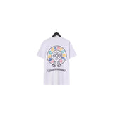 CHH Chrome Heart T Shirts Croix Cross Color Leather Printed Short Sleeve T-Shirt