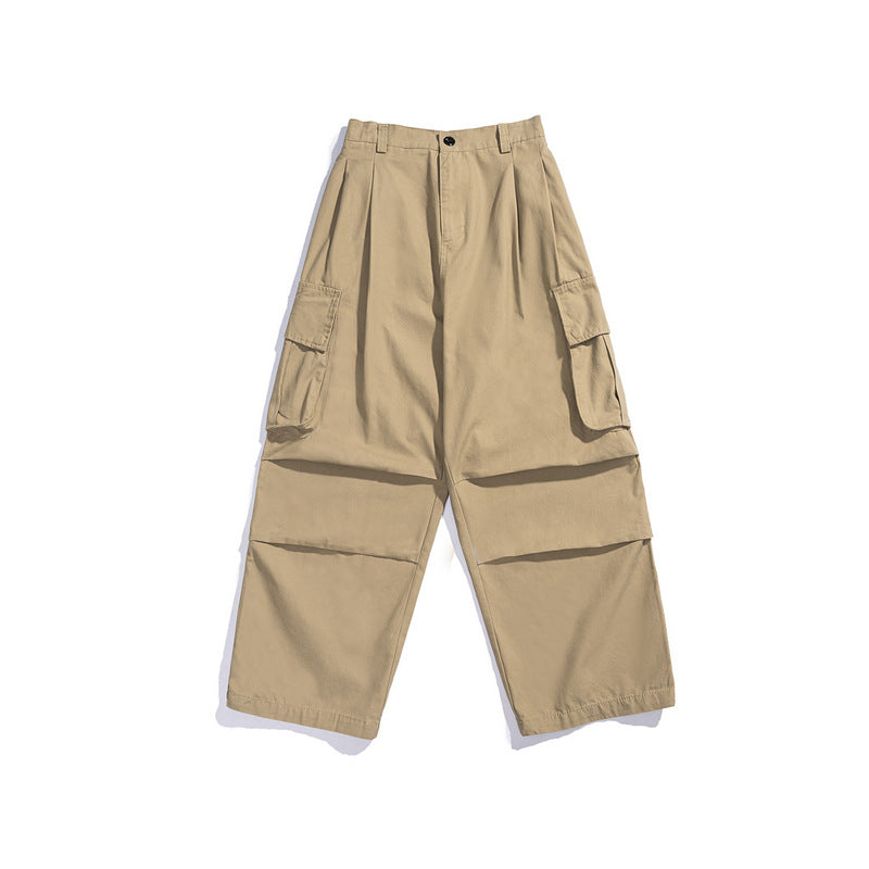 Cargo Pants Japanese Multi-Pocket All-Matching Drawstring