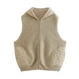 Women Vest Urban Casual Knitted Vest