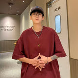 Men T Shirt Loose Casual Cotton