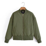 Women Cotton Coat Trench Coat Casual Stand Collar Loose Baseball Uniform