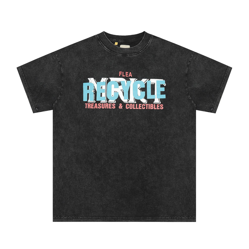 Gallery Dept T Shirts Loose Short Sleeve Wash plus Size T-shirt