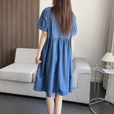 Women Dresses Sweet Denim Dress