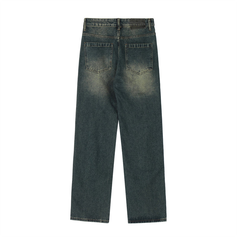 Men Jeans Simple Distressed Loose