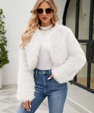 Women Fur Jacket Fashion Casual Faux Fur Coat