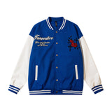Women Jackets Vintage Rose Cross Baseball Uniform All-Matching