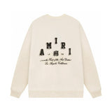 Amiri Sweatshirt Autumn and winter AMI front and rear LOGO letter pattern sweater men and women