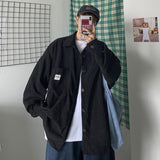 Men's Shirts Corduroy Shirt Summer Thin