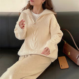 Women Pullover Sweater Loose Thick Knitwear