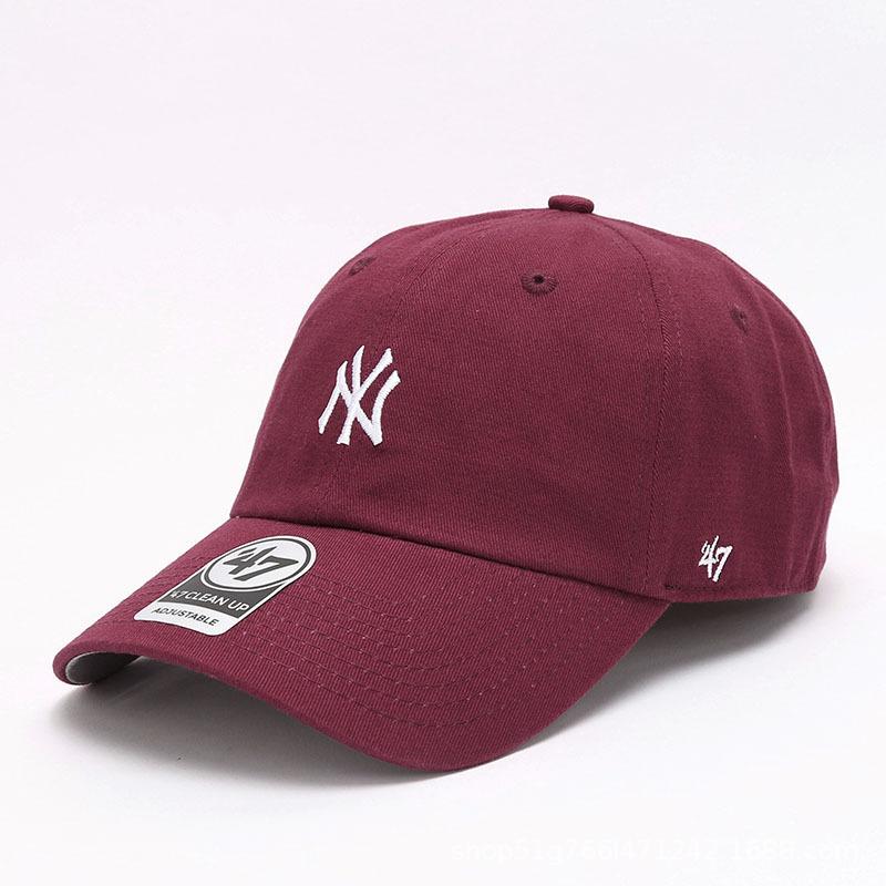 Dodgers and Yankees Baseball Cap 47brand Baseball Cap Female Summer Peaked Cap Sunshade