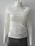 Women Work Business Casual Sweaters Wool Stretch Slim Knit Sweater