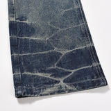 Men Jeans Vintage Indentation Retro Bell-Bottom Pants