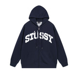 Stussy Hoodie Zip Cardigan Hooded Sweater