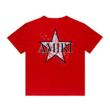 Amiri T Shirt Casual Hip Hop round Neck Short Sleeve T-shirt