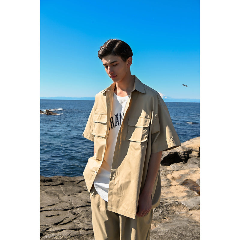 Unisex Shirt Vintage Cityboy Loose Casual