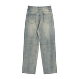 Men Jeans Worn out Retro Loose Casual