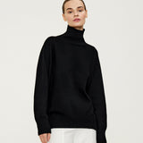 Women Work Business Casual Sweats Loose Turtleneck Sweater