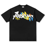 Unisex T Shirt Retro Short Sleeve T-Shirt Cotton