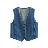 Women Vest Denim Vest
