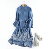 Women Dresses Denim Dress Slimming