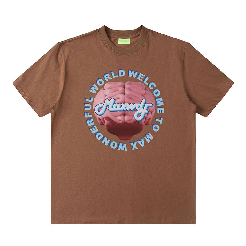 Men T-shirt Casual Laid-Back Style Loose