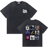 Washed Vintage Rapper Chris Brown 11:11 Tour Print T Shirt