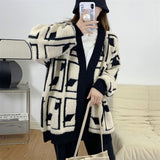 Women Knitted Cardigan Thick Knit Cardigan plus Size
