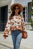 Women Pullover Sweater Leopard Print Fashion Knitwear Sweater