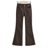Women Jeans Slim Fit Bell-Bottom Pants