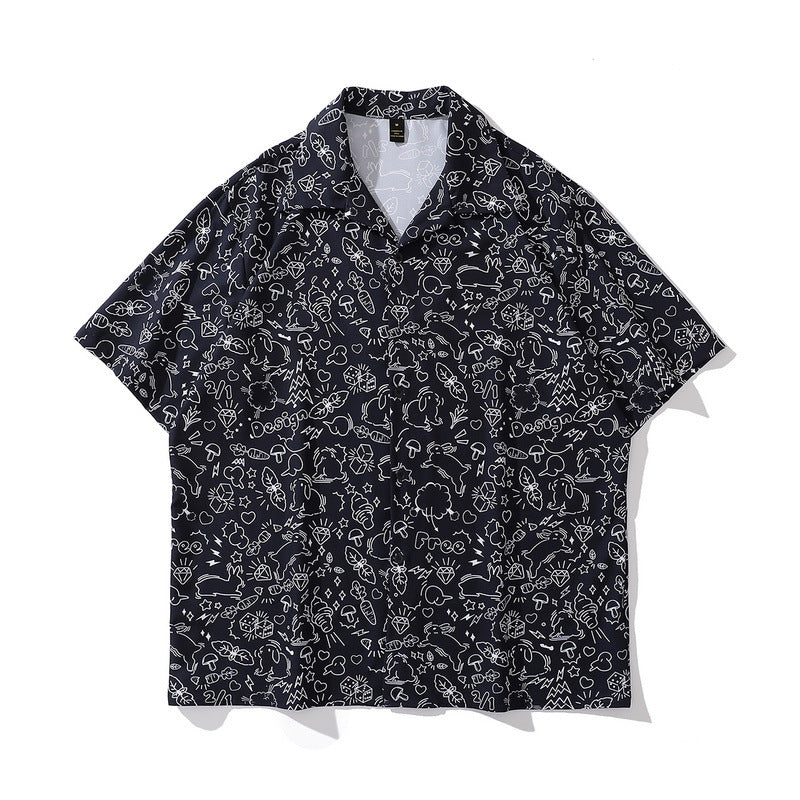Short Sleeve Shirt Loose Casual Shirt