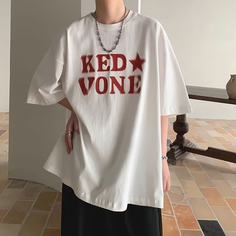 Men T Shirt Summer Loose Casual